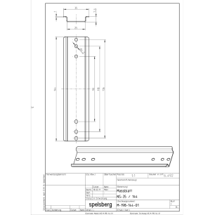 Spelsberg – DIN-Schiene 35 x 144,0 x 7,5 mm – NS 35-144 – 19814401 – Bild 2